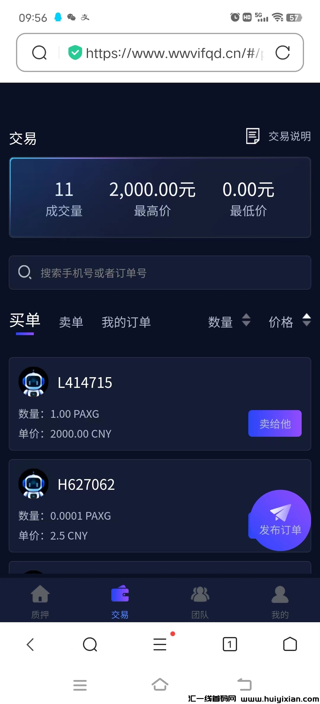 首码PAXG正式上线，PAXG是稳定B，锚定伦敦金！一个b 2000圆-汇一线首码网