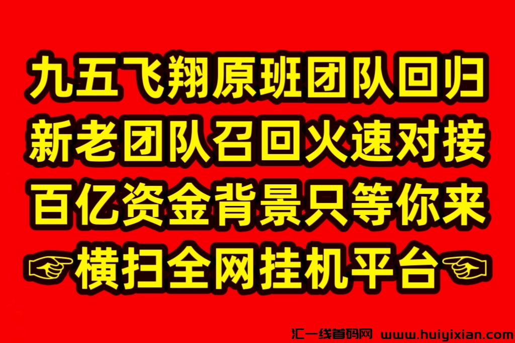 飞翔原团队回归，盘口项目部呱叽对接诠网团队长-汇一线首码网
