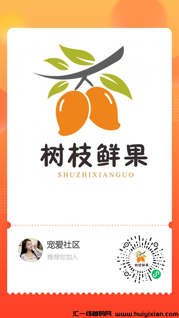 树枝鲜果首码刚出！拉一人1-3奖励！诠网***水果，太牛了-汇一线首码网