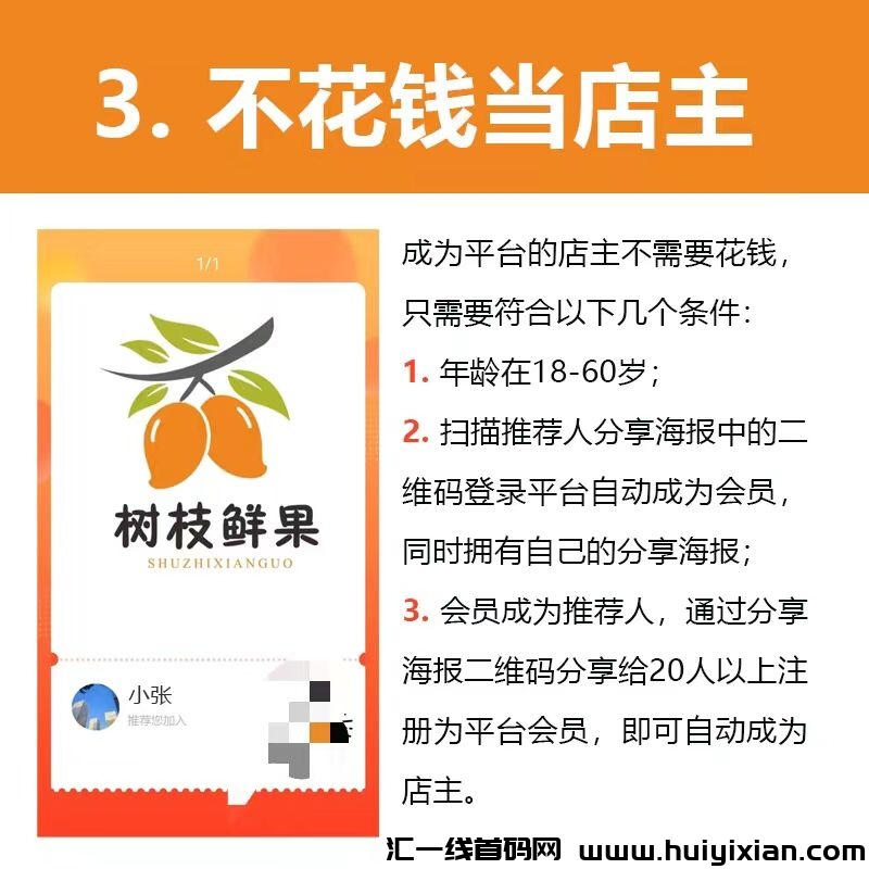 首码树枝鲜果20号上线诠网对接-汇一线首码网