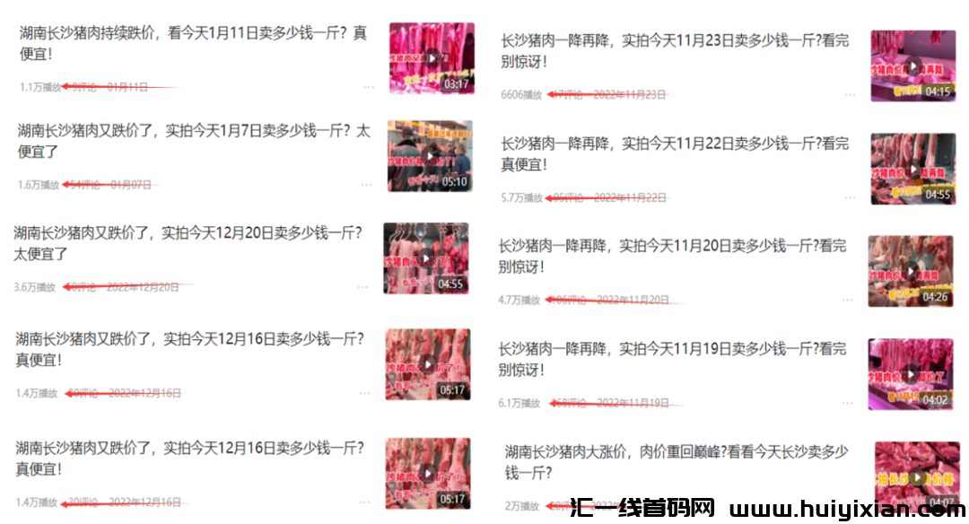 中视頻项目：轻松蹭热点，拍猪肉视頻撸稳妥持续收溢-汇一线首码网