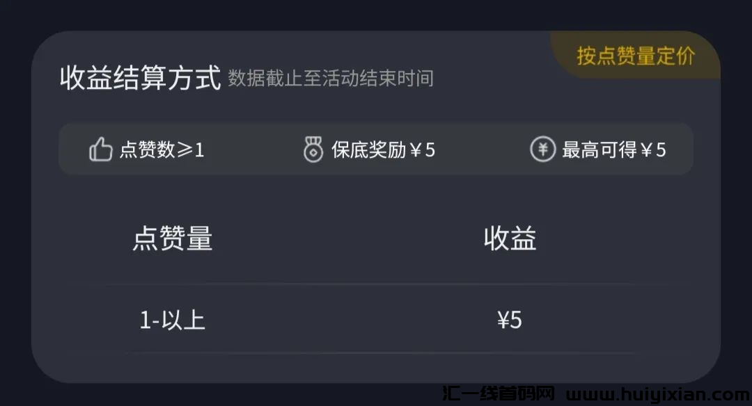 ￥5一単保底项目，收溢无上限，很适合新手撸羊毛！-汇一线首码网
